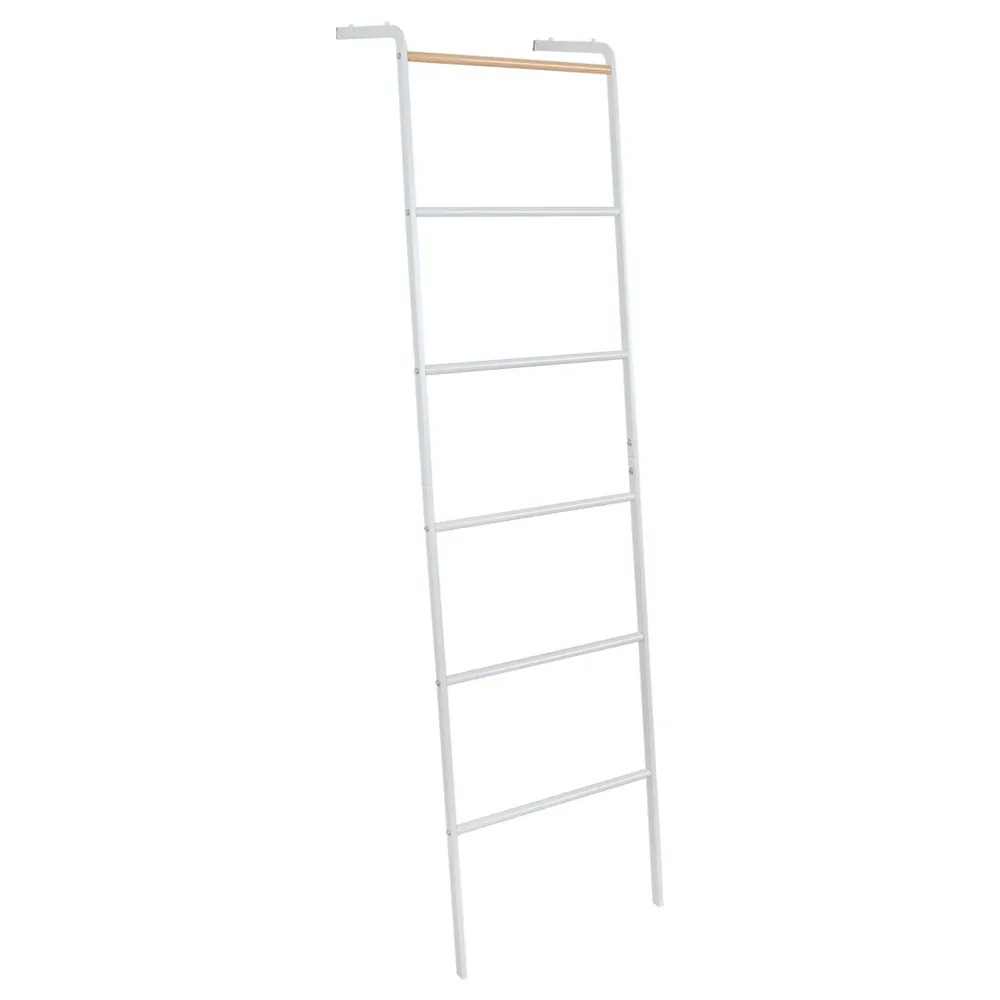Cuier tip scara BUNY, metal, alb, 44,5x27,5x161 cm