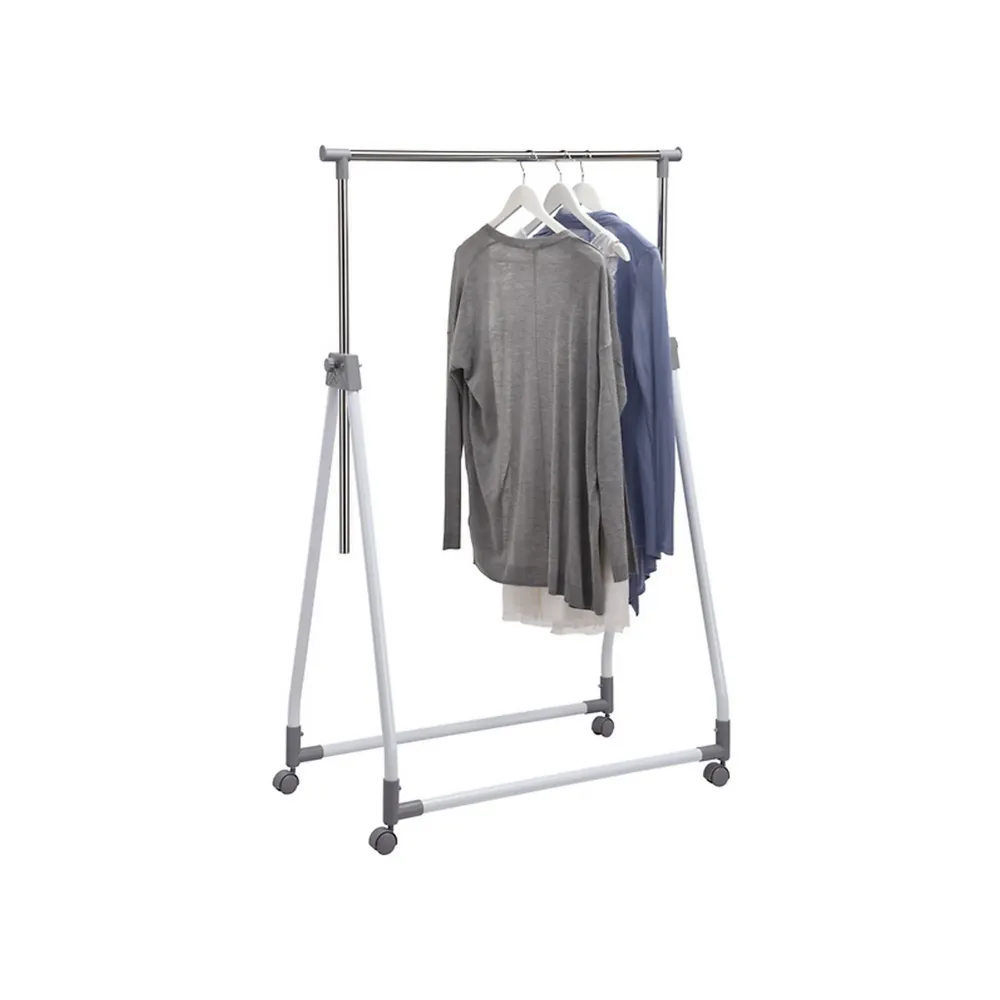 Stander haine ELENA, alb/crom, plastic/metal, 92x48x167 cm