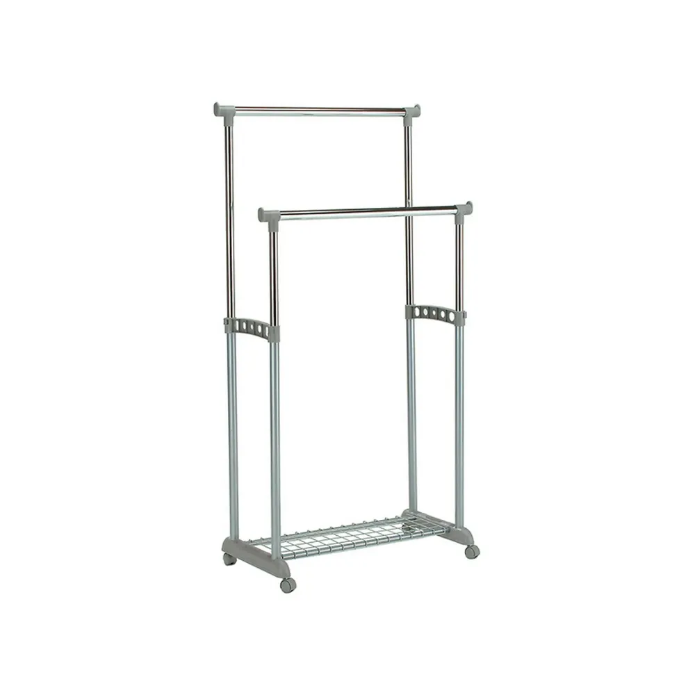 Stander haine ELISA, gri/crom, plastic, 85x43x178 cm