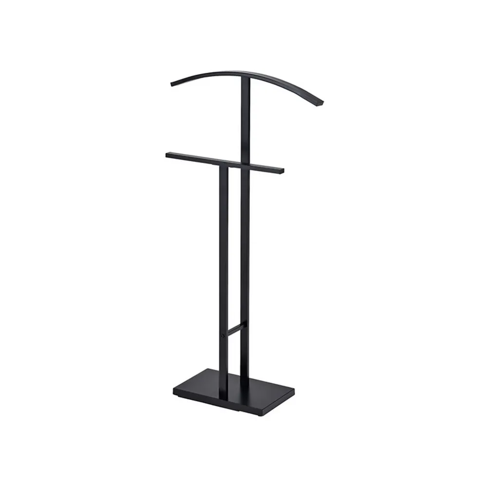 Stander haine LUAN, negru, metal, 48x20x200 cm