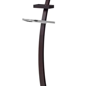 Stander haine WU13, wenge, otel/lemn, 31x20x117 cm