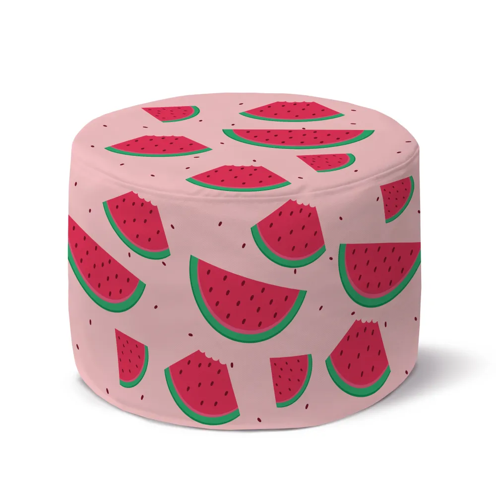 Picior rotund pouf Watermelons