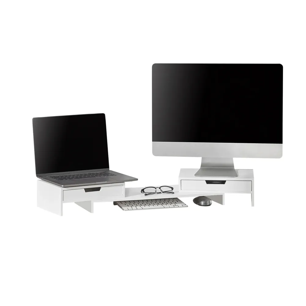SoBuy Suport monitor 107x22x11cm BBF04-W