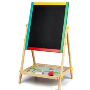 Tablă multifuncțională dublă din lemn 33,9 × 63,5 cm – 2 fețe de utilizare