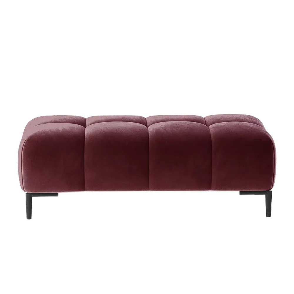 Taburet PLAZA XL tapitat, personalizabil, 134x71x44 cm