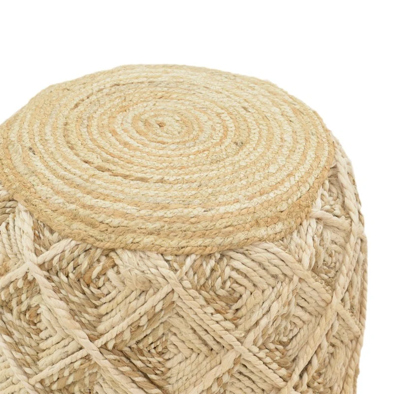 Taburet Yton bej 100% iuta 40x40x40cm