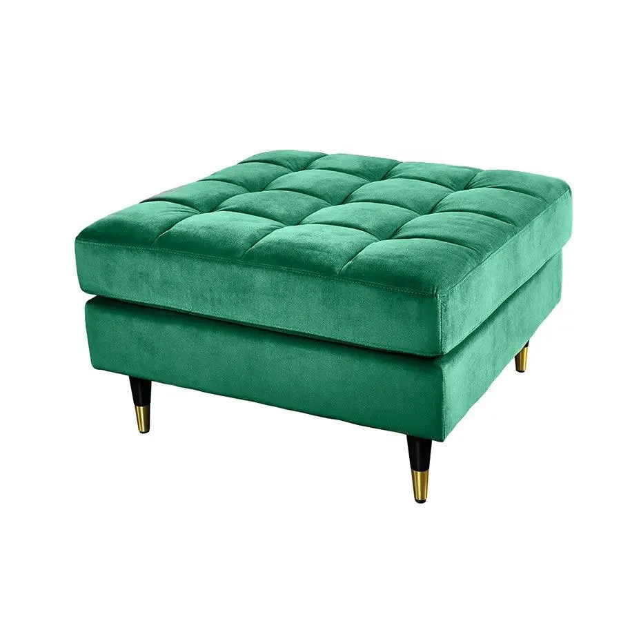 Taburet verde din catifea Cozy 80 cm Invicta Interior