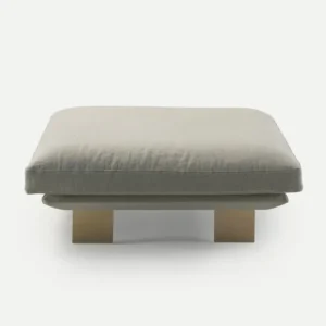 Taburet modern tapitat, picioare metal Deep