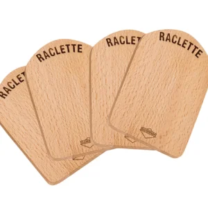 Set 4 suporturi din lemn pentru servire raclette, lemn de fag - KUCHENPROFI