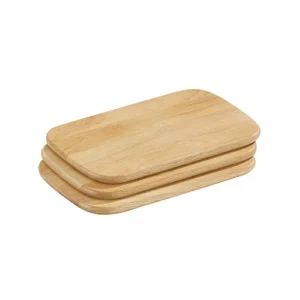 Set de 3 tocatoare din lemn de arbore de cauciuc, 22 x 15 cm - ZASSENHAUS