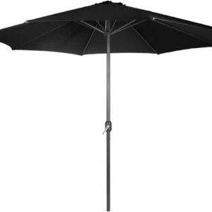 Umbrela de soare, 250 cm, manivela manuala, negru