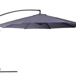 Umbrela de soare cu suport, 3m, gri
