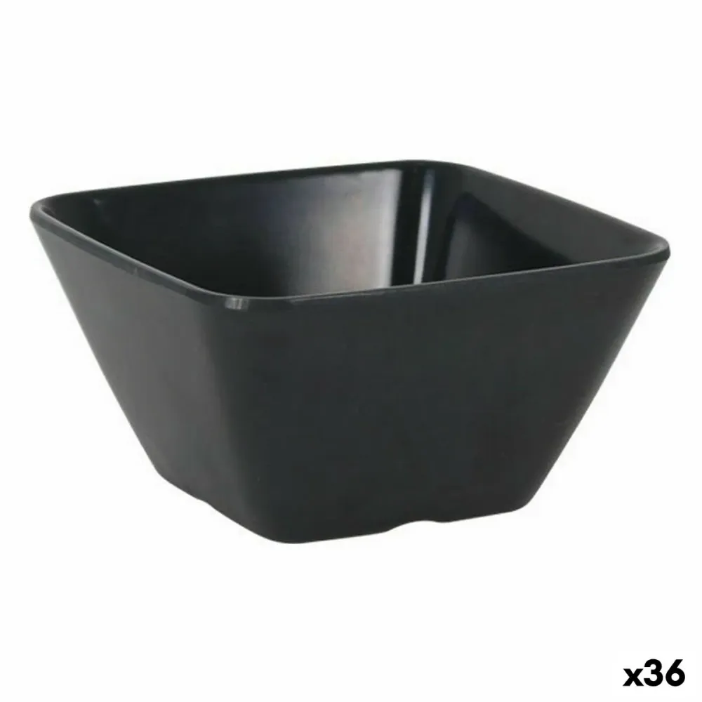 Bol pentru Aperitive La Mediterránea Melamina Antracit 10 x 10 x 5 cm (36 Unități)