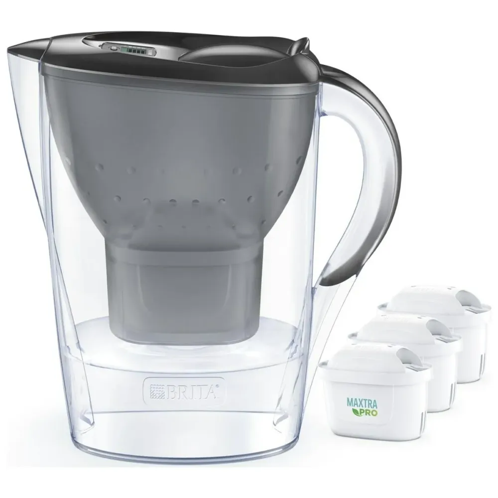 Carafă Filtrantă Brita Marella +3 Maxtra Pro PP Gri polipropilenă 2,4 L 150 l