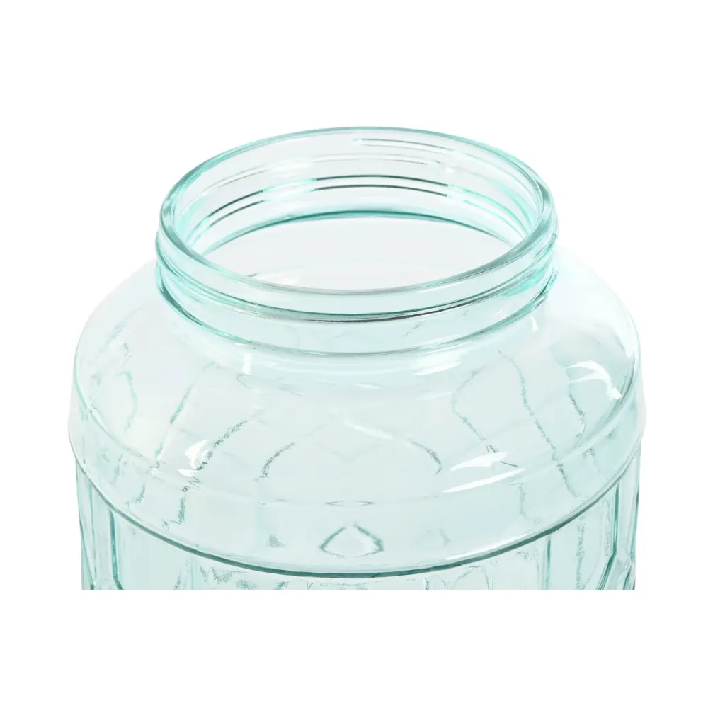 Dispenser de Apă Home ESPRIT Albastru Oțel inoxidabil Geam 3,6 L 16 x 21 x 26 cm