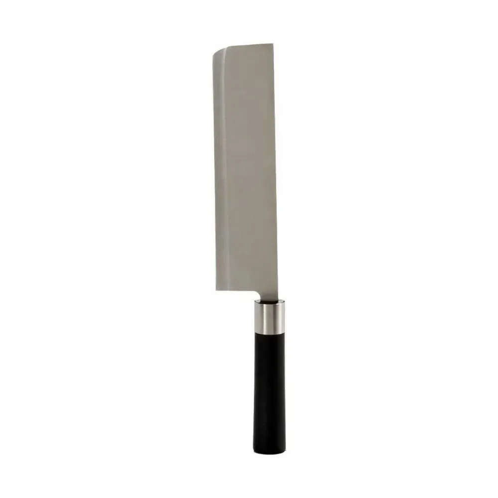 Macetă de bucătărie 5,6 x 2,5 x 33 cm Argintiu Negru Oțel inoxidabil Plastic (12 Unități)
