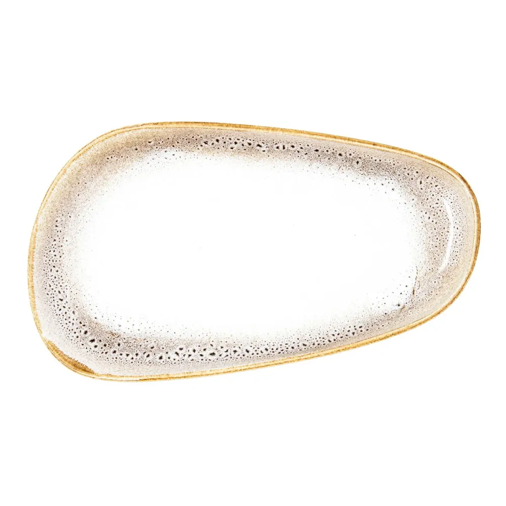 Platou Plat Ariane Jaguar Freckles Bej Ceramică Dreptunghiular 27 cm (8 Unități)