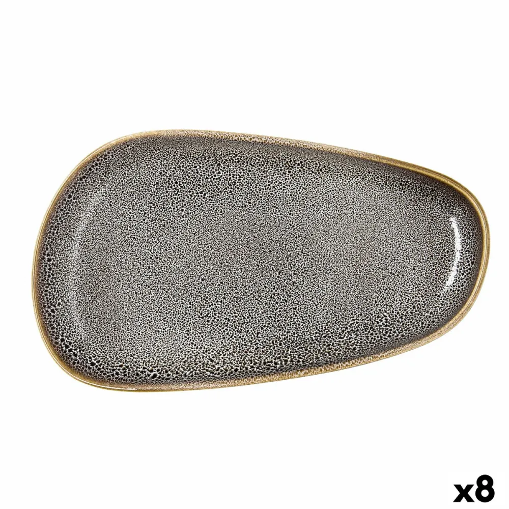 Platou Plat Ariane Jaguar Freckles Maro Ceramică Dreptunghiular 27 cm (8 Unități)