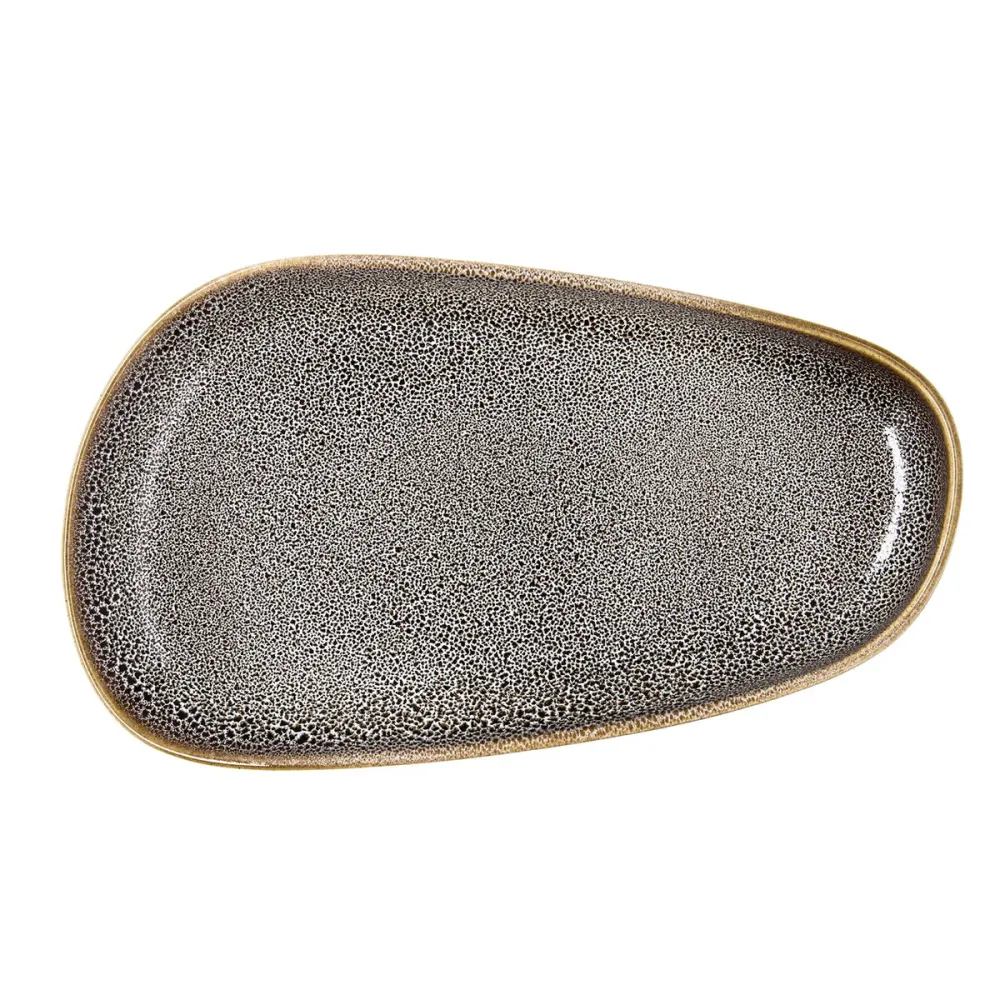 Platou Plat Ariane Jaguar Freckles Maro Ceramică Dreptunghiular 27 cm (8 Unități)