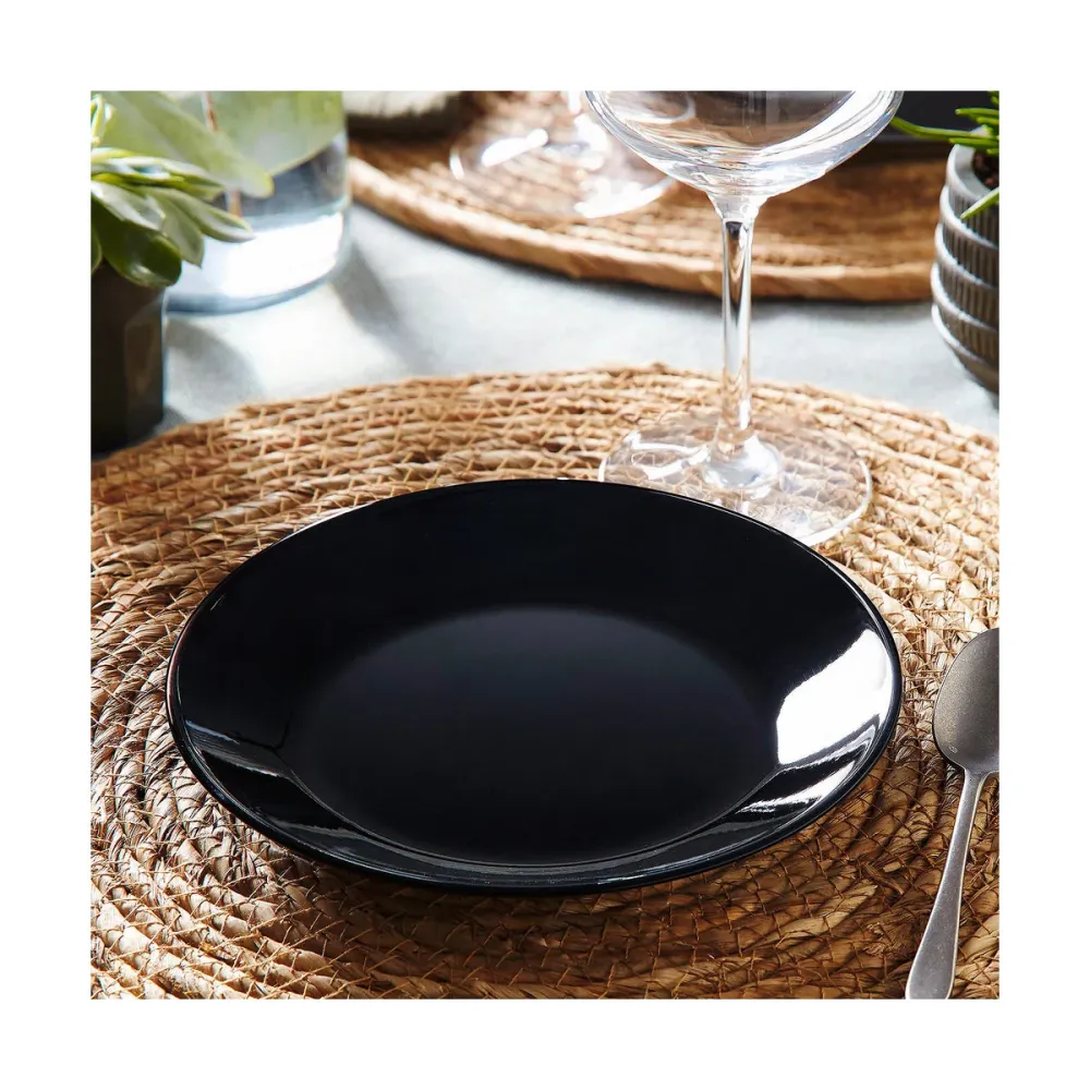 Plochá deska Arcopal Negru Sticlă (Ø 18 cm)