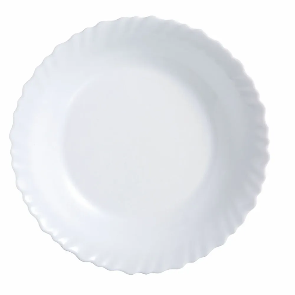 Plochá deska Luminarc Feston Alb Sticlă (Ø 25 cm)
