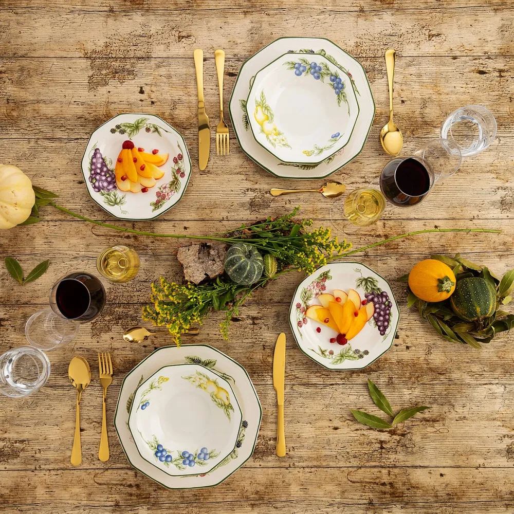 Set de Veselă Queen´s Churchill Victorian Orchard Multicolor Ceramică 12 Piese