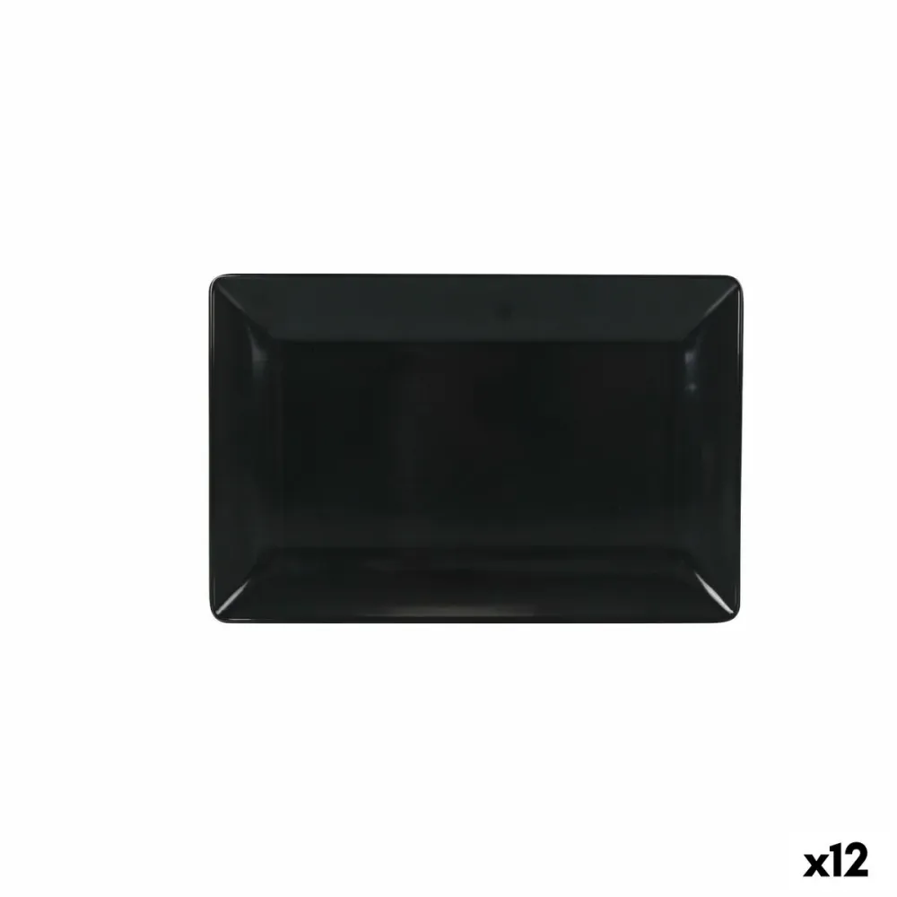 Tavă pentru gustari La Mediterránea Gri închis 30 x 20 x 2,5 cm (12 Unități)