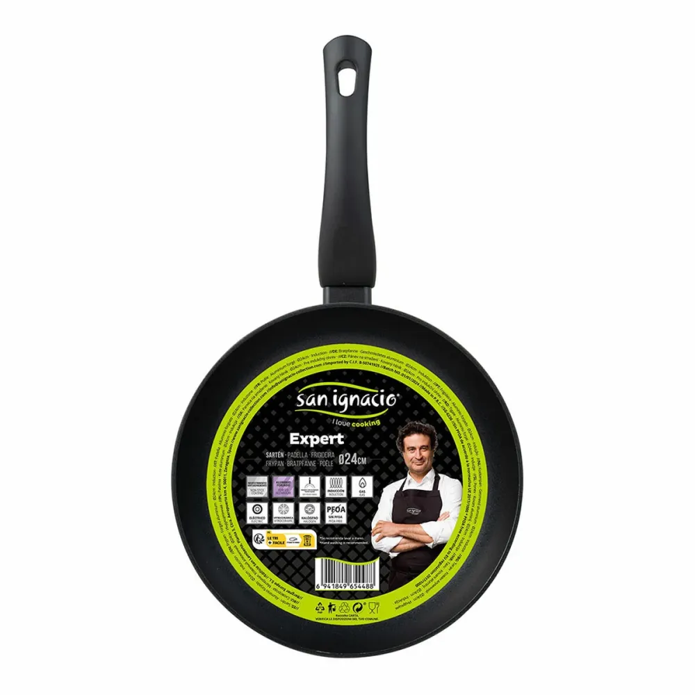 Tigaie San Ignacio Expert SG-6236 Negru Aluminiu forjat Ø 24 cm