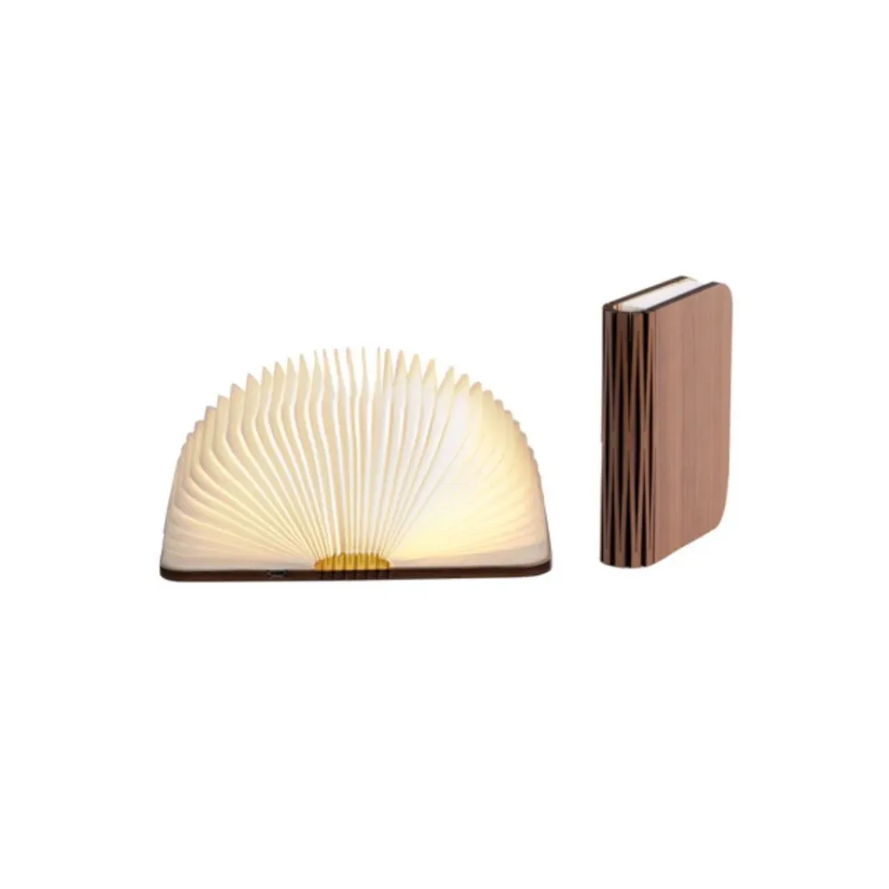 Veioza cu USB, Book, lemn de artar, 12.4x9.2 cm
